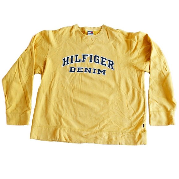 tommy jeans yellow sweater